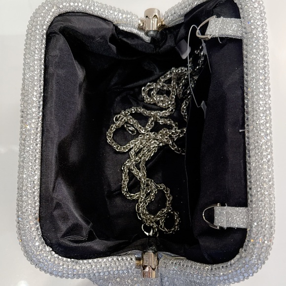 Fabulous Silver  Crystal Clutch
